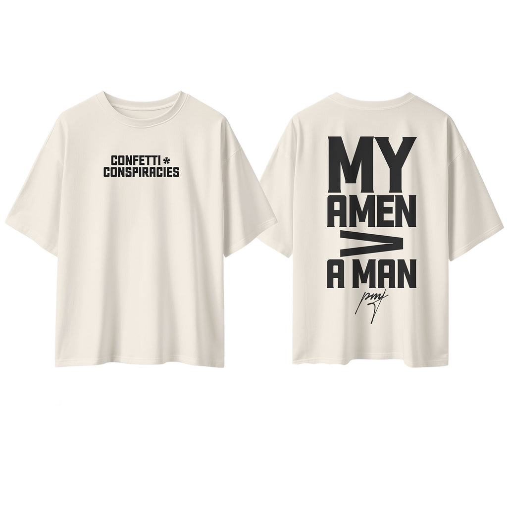 C+C My Amen Oversized Tee Cream