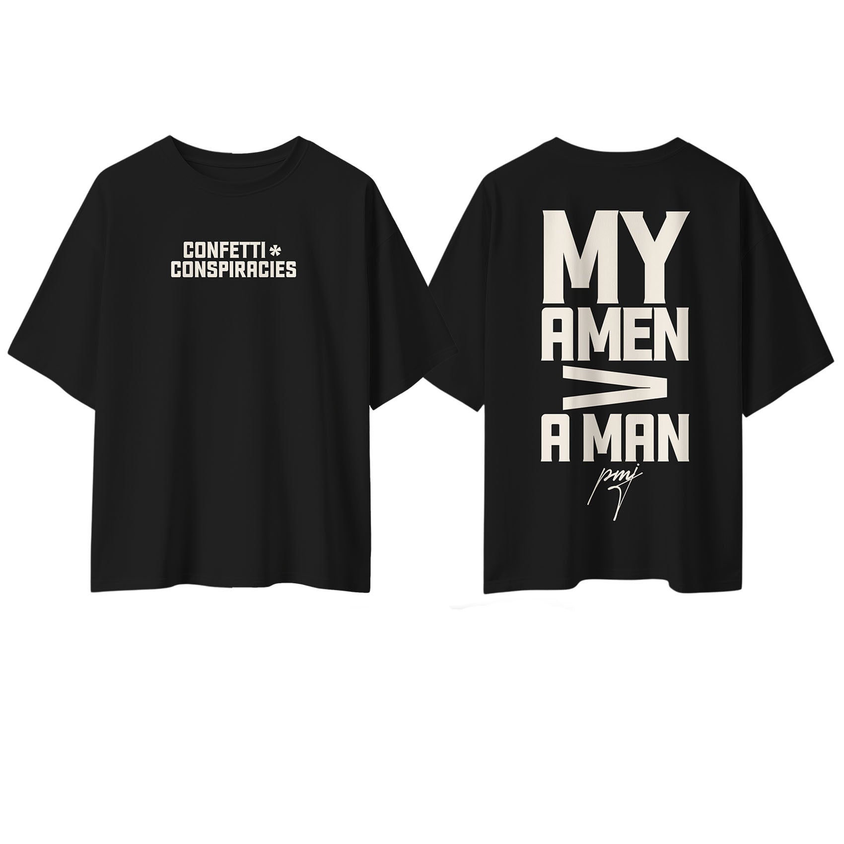 C+C My Amen Oversized Tee Black