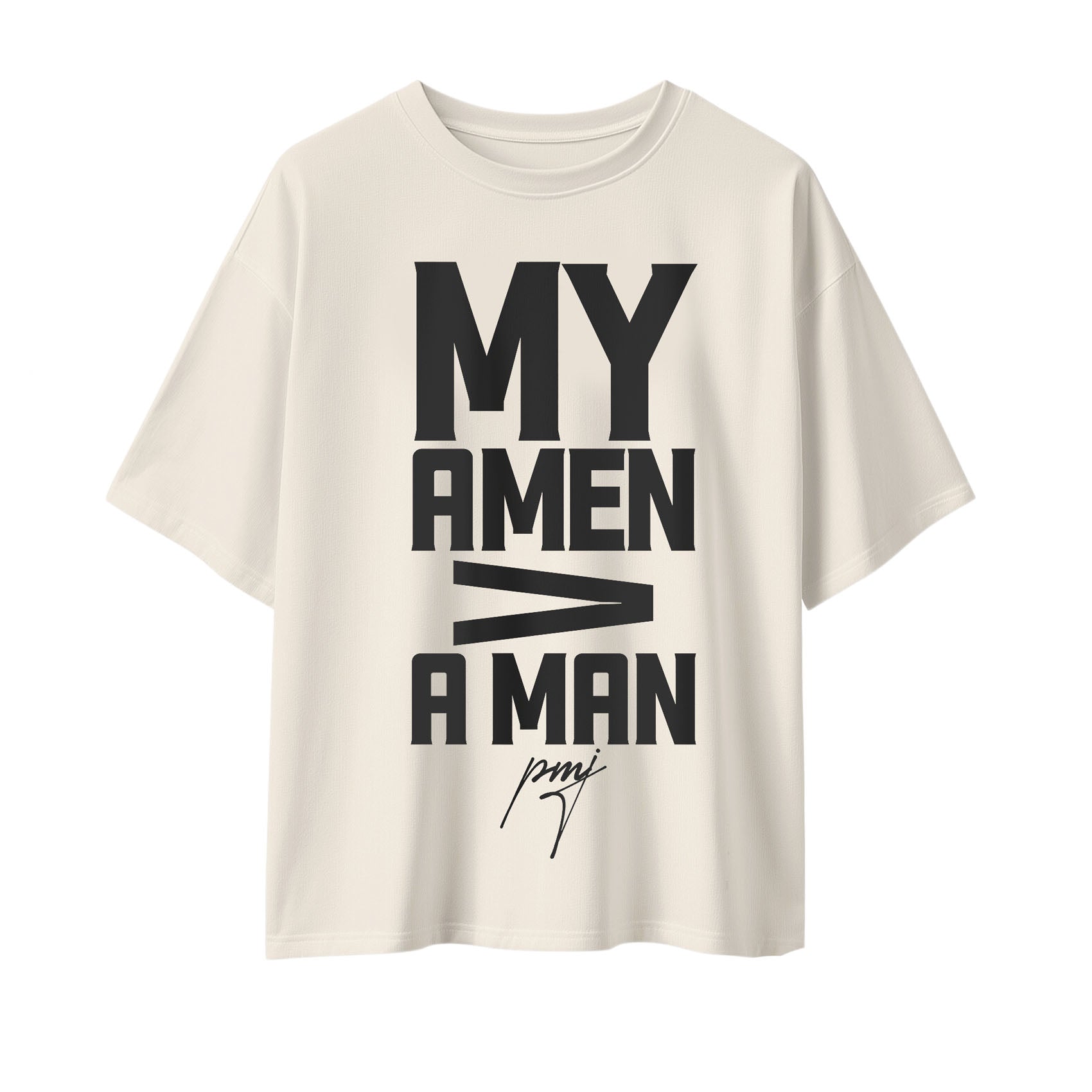 C+C My Amen Oversized Tee Cream