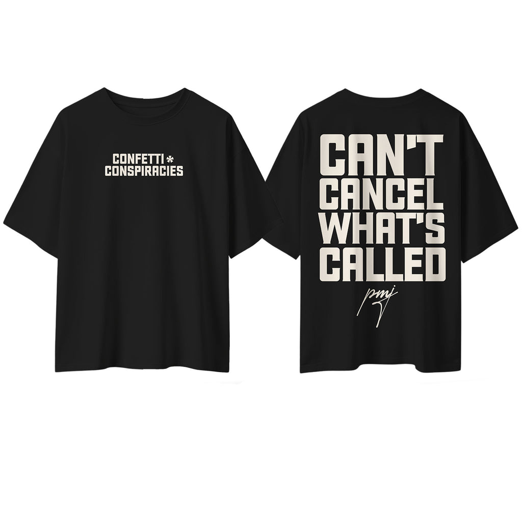 C+C Can't Cancel What's Called Oversized Tee Black