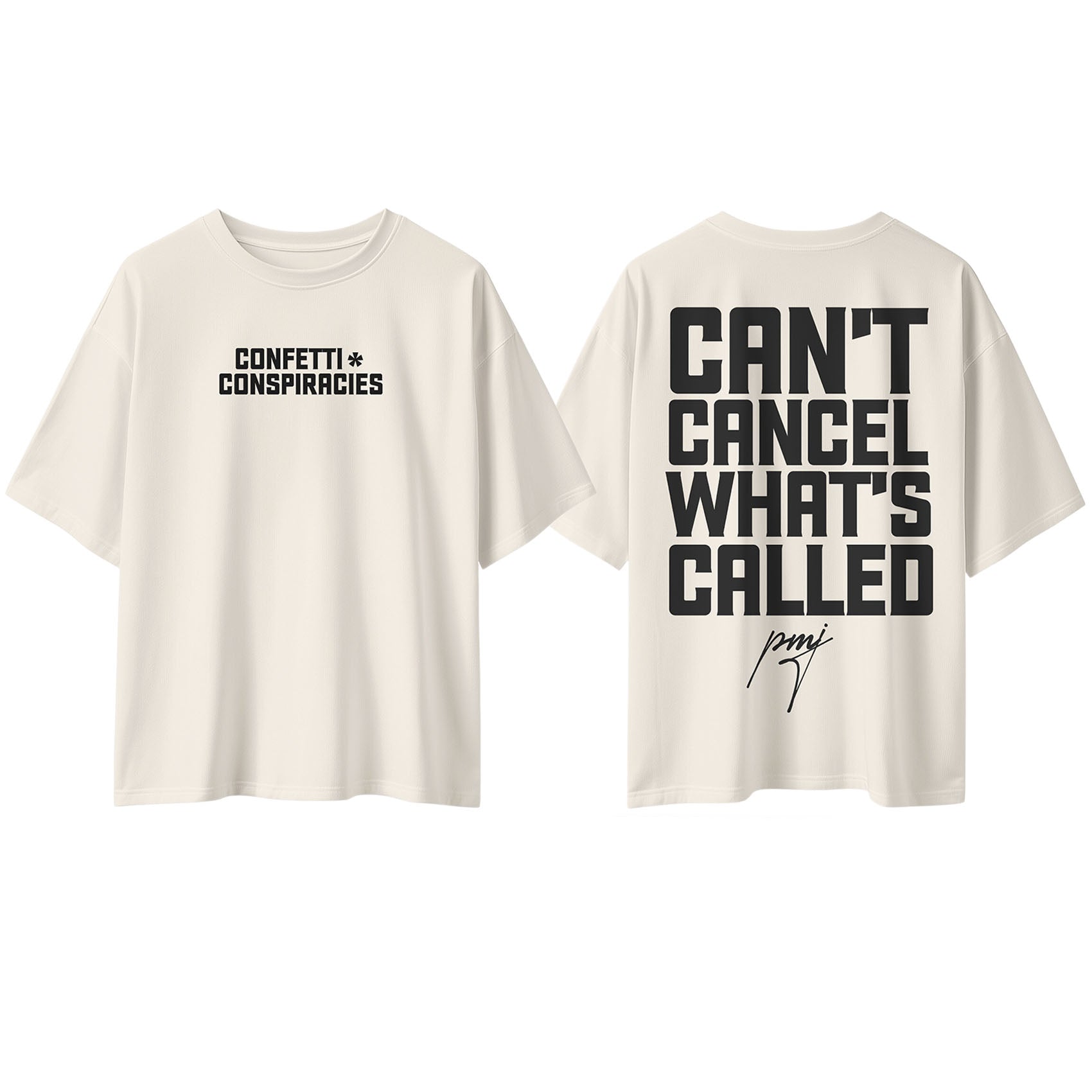 C+C Can't Cancel What's Called Oversized Tee Cream