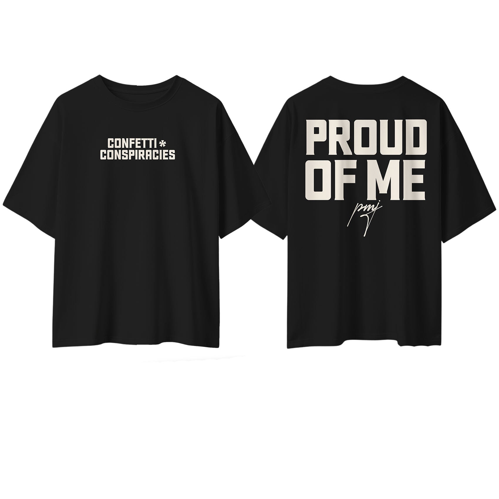 C+C Proud of Me Oversized Tee Black