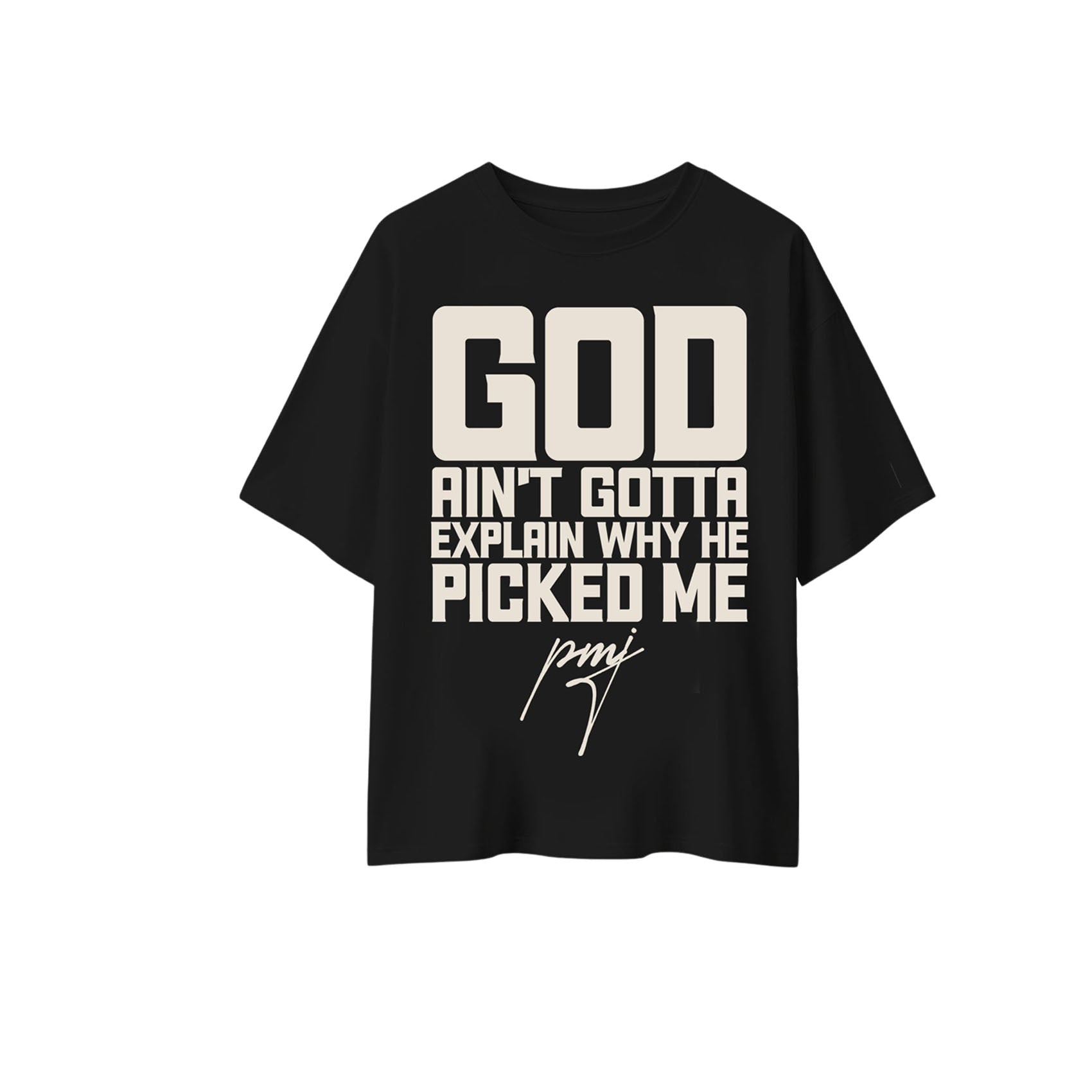 C+C God Picked Me Oversized Tee Black