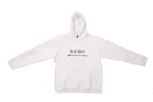 White Embroidered BlakSheep Hoodie