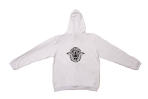 White Embroidered BlakSheep Hoodie